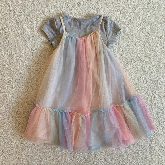 Zunie 2-piece Rainbow Tulle Dress Size 6 - Picture 2 of 3